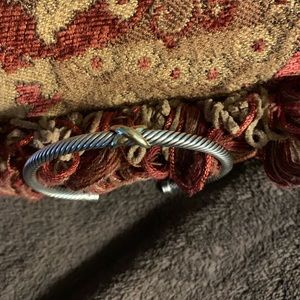 David Yurman 4mm 14k Gold/SS X Bracelet.